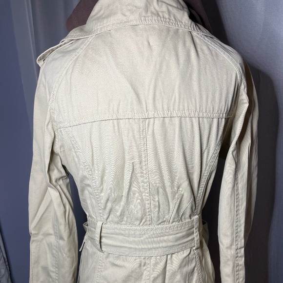 Dollhouse Outerwear Trench Style Jacket with Faux Hoodie Insert Size Medium - Picture 2 of 10